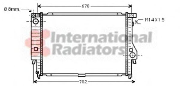 Imagine Radiator, racire motor VAN WEZEL 06002128
