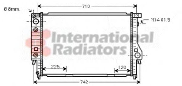 Imagine Radiator, racire motor VAN WEZEL 06002145