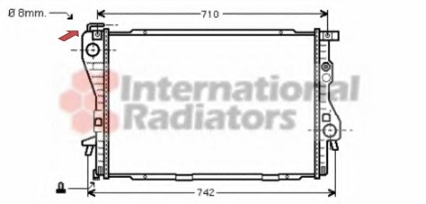 Imagine Radiator, racire motor VAN WEZEL 06002170