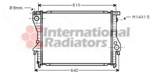 Imagine Radiator, racire motor VAN WEZEL 06002222