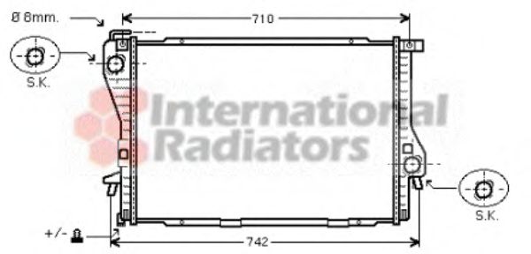 Imagine Radiator, racire motor VAN WEZEL 06002235