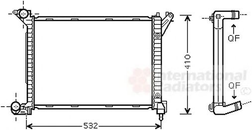 Imagine Radiator, racire motor VAN WEZEL 06002263