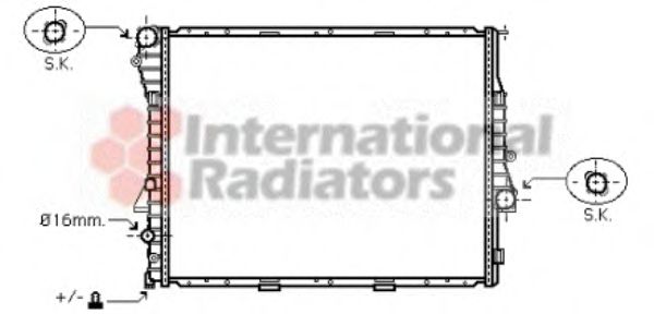 Imagine Radiator, racire motor VAN WEZEL 06002275