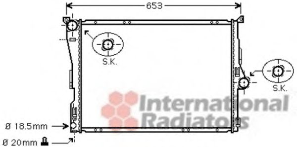 Imagine Radiator, racire motor VAN WEZEL 06002290