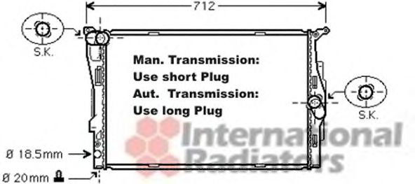 Imagine Radiator, racire motor VAN WEZEL 06002292