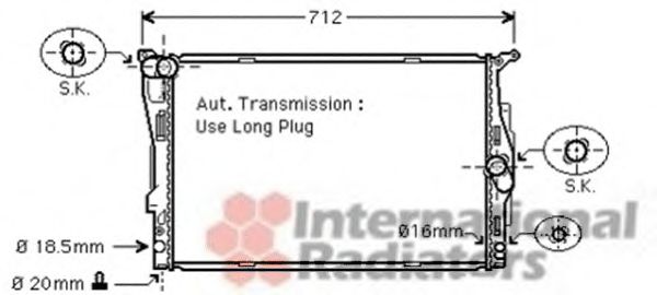 Imagine Radiator, racire motor VAN WEZEL 06002303