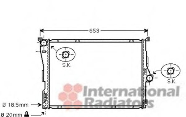 Imagine Radiator, racire motor VAN WEZEL 06002304