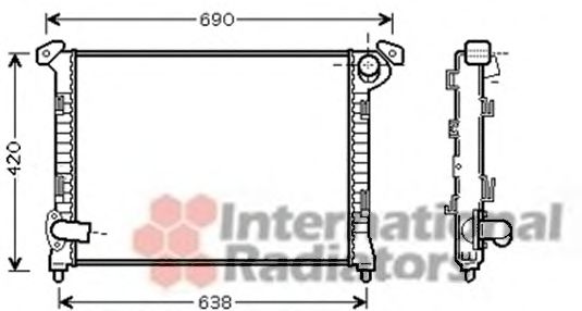 Imagine Radiator, racire motor VAN WEZEL 06002314