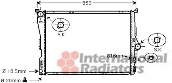 Imagine Radiator, racire motor VAN WEZEL 06002343