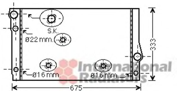 Imagine Radiator, racire motor VAN WEZEL 06002354