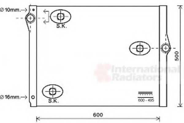 Imagine Radiator, racire motor VAN WEZEL 06002420