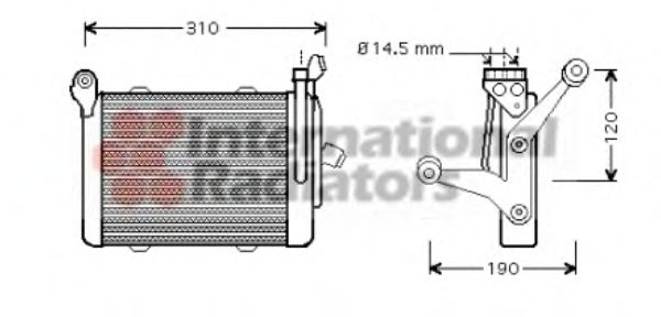 Imagine Radiator ulei, ulei motor VAN WEZEL 06003255