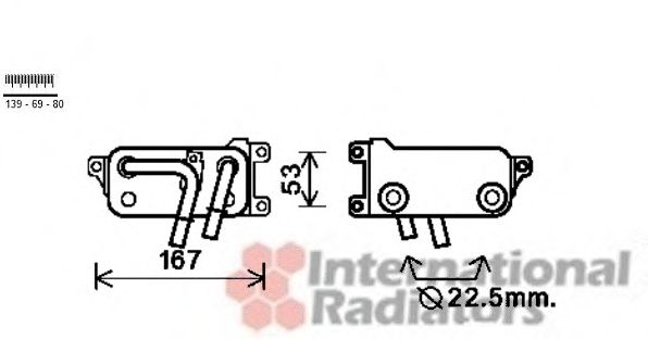 Imagine Radiator racire ulei, cutie de viteze automata VAN WEZEL 06003401