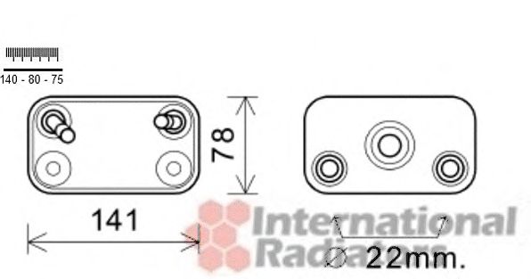 Imagine Radiator ulei, ulei motor VAN WEZEL 06003406