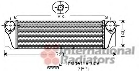 Imagine Intercooler, compresor VAN WEZEL 06004376