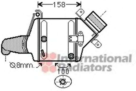 Imagine Intercooler, compresor VAN WEZEL 06004381