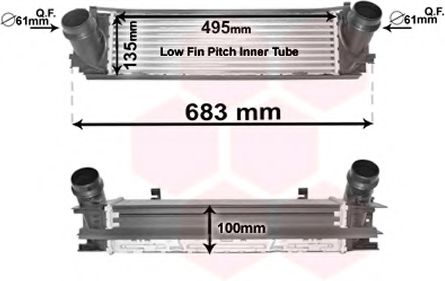 Imagine Intercooler, compresor VAN WEZEL 06004465