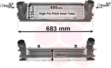 Imagine Intercooler, compresor VAN WEZEL 06004467