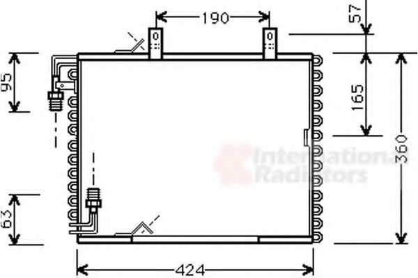 Imagine Condensator, climatizare VAN WEZEL 06005147