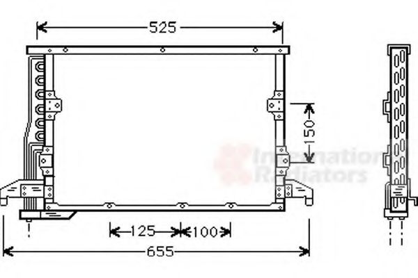 Imagine Condensator, climatizare VAN WEZEL 06005190