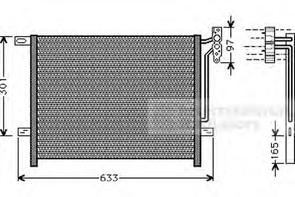 Imagine Condensator, climatizare VAN WEZEL 06005203