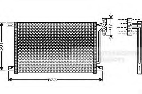 Imagine Condensator, climatizare VAN WEZEL 06005215