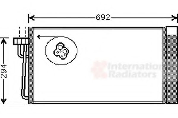 Imagine Condensator, climatizare VAN WEZEL 06005273