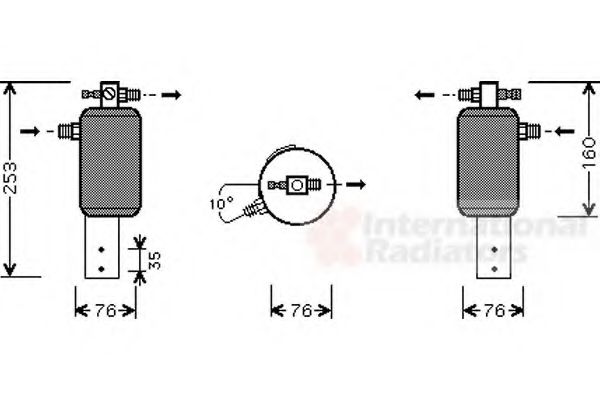 Imagine uscator,aer conditionat VAN WEZEL 0600D079