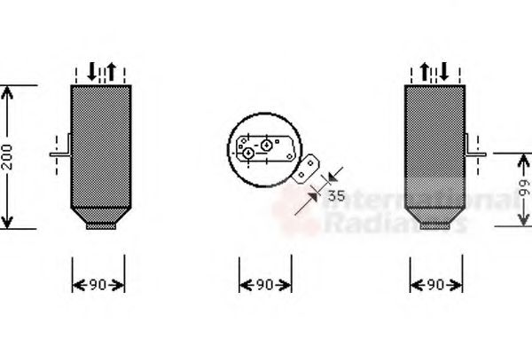 Imagine uscator,aer conditionat VAN WEZEL 0600D217