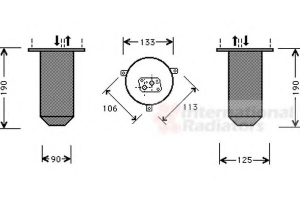 Imagine uscator,aer conditionat VAN WEZEL 0600D218