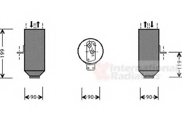 Imagine uscator,aer conditionat VAN WEZEL 0600D223