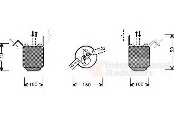 Imagine uscator,aer conditionat VAN WEZEL 0600D225