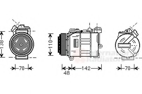 Imagine Compresor, climatizare VAN WEZEL 0600K015