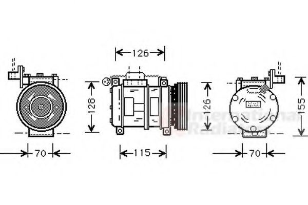 Imagine Compresor, climatizare VAN WEZEL 0600K040