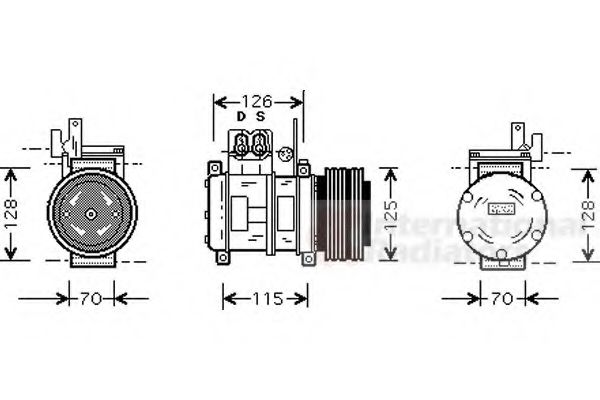 Imagine Compresor, climatizare VAN WEZEL 0600K073