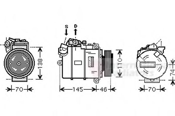 Imagine Compresor, climatizare VAN WEZEL 0600K318