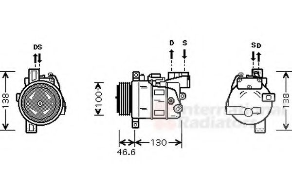 Imagine Compresor, climatizare VAN WEZEL 0600K319