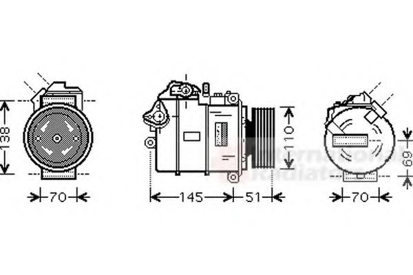 Imagine Compresor, climatizare VAN WEZEL 0600K320