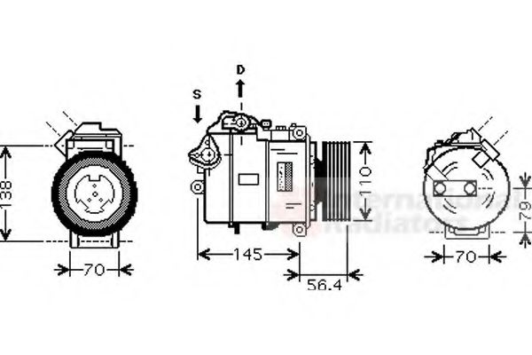 Imagine Compresor, climatizare VAN WEZEL 0600K330