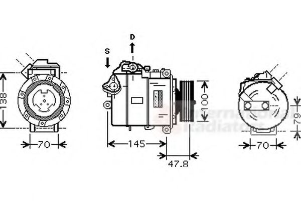 Imagine Compresor, climatizare VAN WEZEL 0600K331