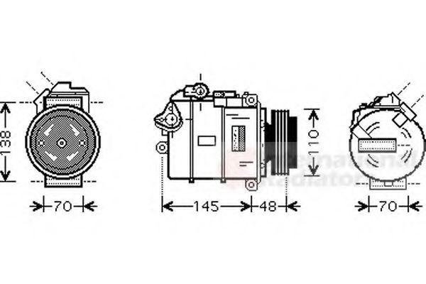 Imagine Compresor, climatizare VAN WEZEL 0600K348