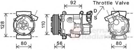 Imagine Compresor, climatizare VAN WEZEL 0600K416