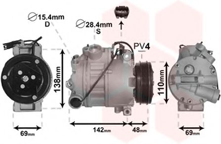 Imagine Compresor, climatizare VAN WEZEL 0600K443