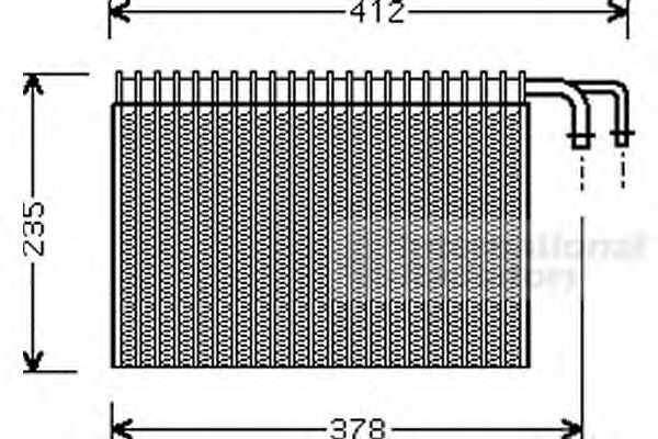 Imagine evaporator,aer conditionat VAN WEZEL 0600V268