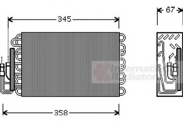 Imagine evaporator,aer conditionat VAN WEZEL 0600V272