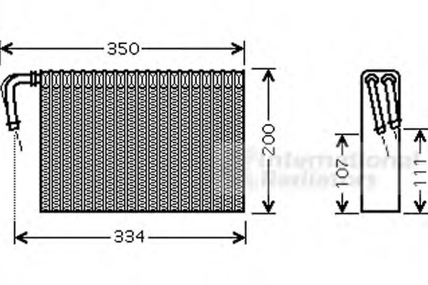 Imagine evaporator,aer conditionat VAN WEZEL 0600V305