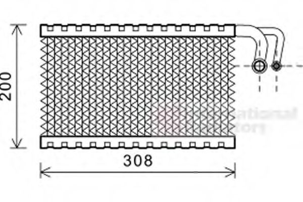 Imagine evaporator,aer conditionat VAN WEZEL 0600V399