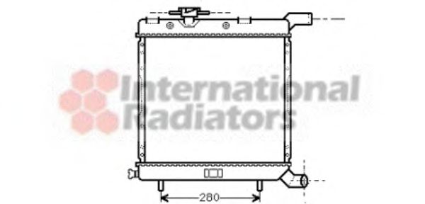 Imagine Radiator, racire motor VAN WEZEL 07002005