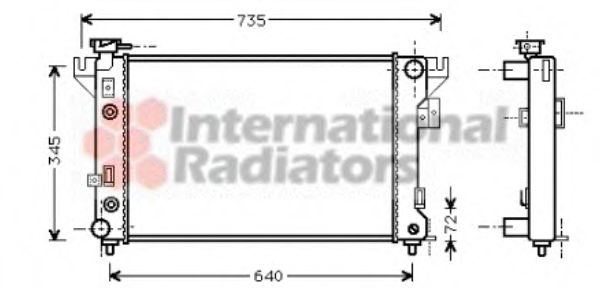 Imagine Radiator, racire motor VAN WEZEL 07002032