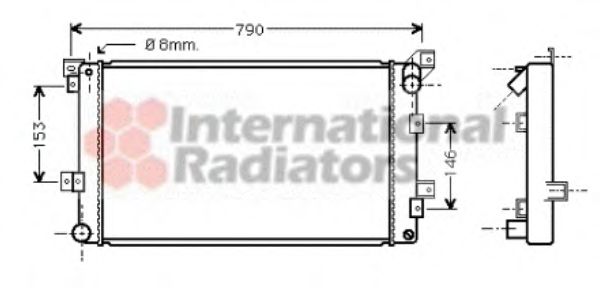 Imagine Radiator, racire motor VAN WEZEL 07002033